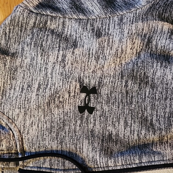Under Armour medium gray/black striped zip up hoodie - Picture 12 of 15